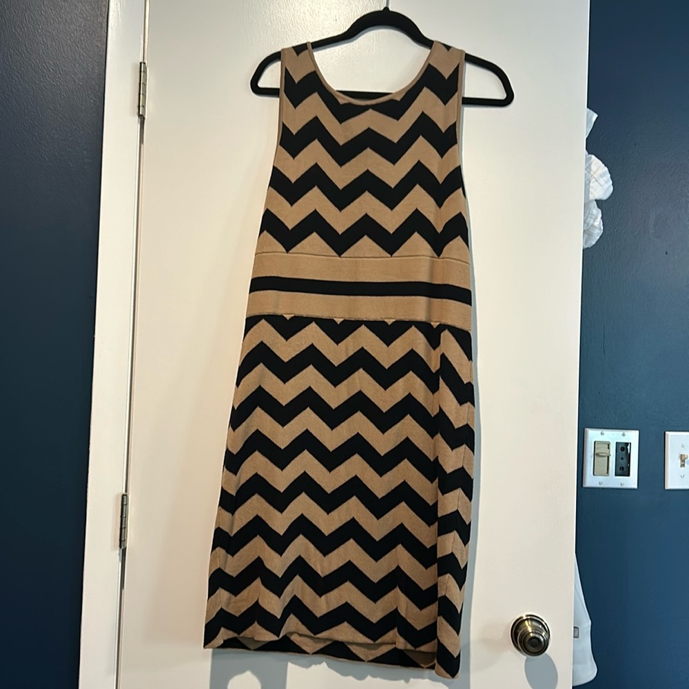 Knit chevron dress